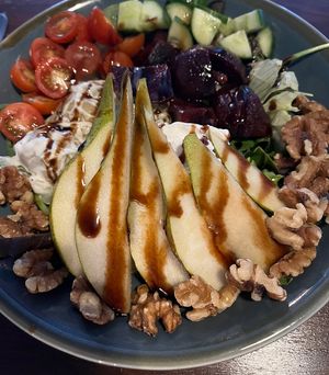 Pear and walnut salad   at The OakTree in Leigh-on-sea
