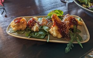 BBQ cauliflower wings at The OakTree in Leigh-on-sea