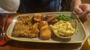 Nut roast Xmas menu at The OakTree in Leigh-on-sea