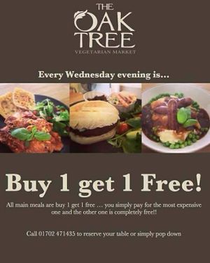 Wednesday Promo at The OakTree in Leigh-on-sea