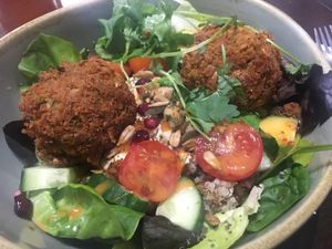 Middle Eastern salad at The OakTree in Leigh-on-sea