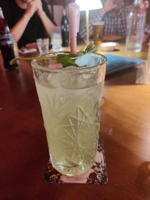 Matcha lemonade at Settebello Ristorante in Madrid