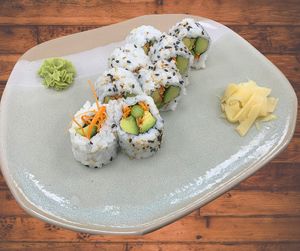 Vegetable Roll- asparagus, avocado, red ginger, carrot and cucumber at Jackson's Bistro in Tampa