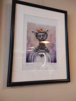 Painting at Cat Café in Budapest
