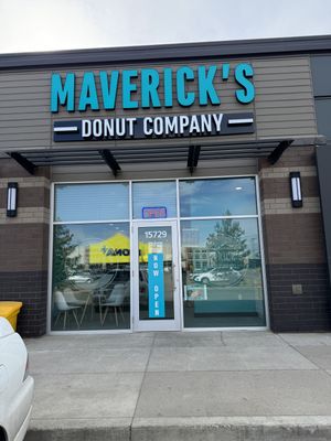 outside  at Maverick's Donut Company in Edmonton