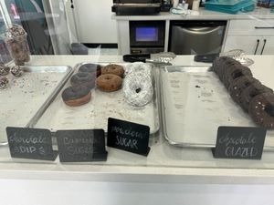non-vegan options  at Maverick's Donut Company in Edmonton