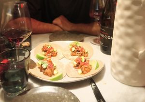 Tacos con lima en La Huerta Funky Castizo at La Tuerta Funky Castizo in Madrid