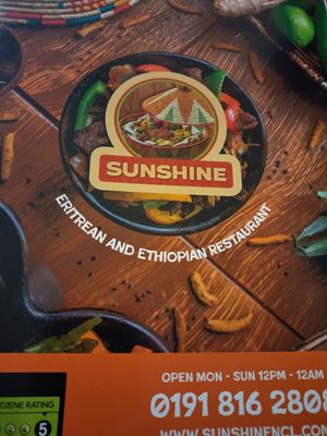  at Sunshine Restaurant in Newcastle Upon Tyne