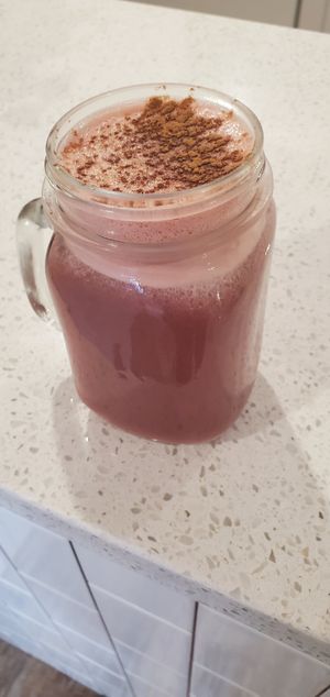 Beet root latte at Terra Cotta Green Market Co. in Bristol