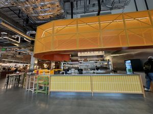 Seating and ordering area   at Burgare Bar in San Francisco