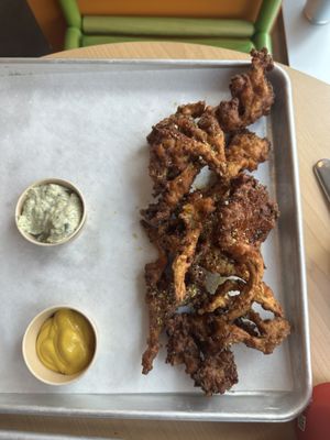 Oyster mushrooms pretty good  at Burgare Bar in San Francisco