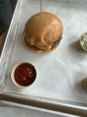 Cheeseburger decent  at Burgare Bar in San Francisco