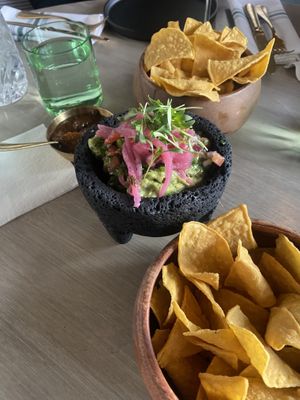 Chips, salsa, guac  at Cantina Monarca in Bellevue