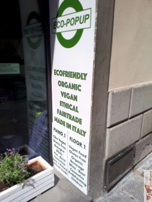 Description at Eco Popup in Florence