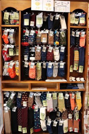 Bamboo socks! ;) at Eco Popup in Florence