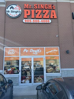 Outsidee  at Mr Singh's Pizza in Brampton