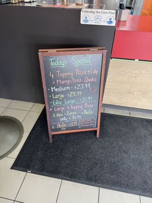 Today’s Special   at Mr Singh's Pizza in Brampton