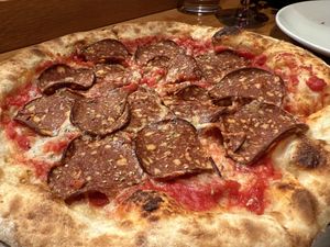 Pepperoni Nirvana  #Veganuary at Sonoma Pizza Co in Forestville