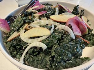 Winter Kale Salad  at Sonoma Pizza Co in Forestville