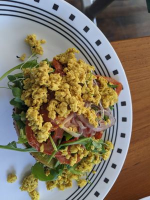 Vegan Farmstand tofu scramble at Bageltopia in Berkeley