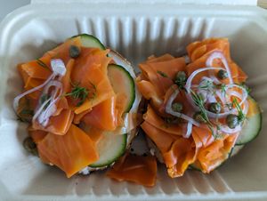 Vegan nova at Bageltopia in Berkeley