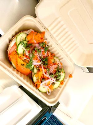 Vegan nova at Bageltopia in Berkeley