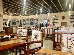 Interior  at Al Khayma Heritage Restaurant - Souq Al Jami in Abu Dhabi