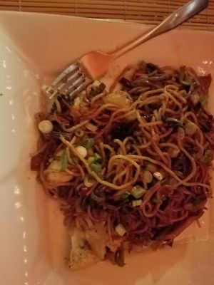 Pad Thai vegetarian at Bamboo Fire Cafe in Delray Beach