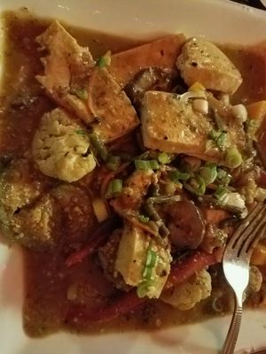 Jerk Tofu at Bamboo Fire Cafe in Delray Beach