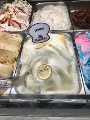 Lemon sorbet at Galato Divino - Souq Al Jami in Abu Dhabi