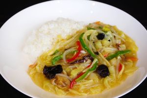 Special vegetables combination chop suey rice bowl at Chinese Dining JUEN - チャイニーズダイニング JUEN in Morioka