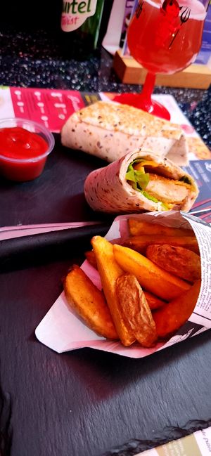 Wrap vegan at Chez Amandine in Abbeville