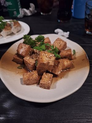 Teriyaki Tofu (war sooo lecker) at Udzuki in Panglao