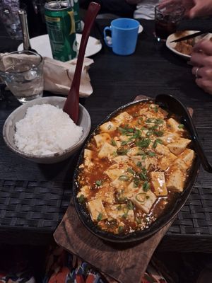 Vegan Spicy Mabo Tofu (war auch mega lecker) at Udzuki in Panglao