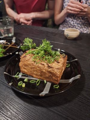Atsuage Yaki Tofu (war okay würde ich nicht nochmal bestellen) at Udzuki in Panglao