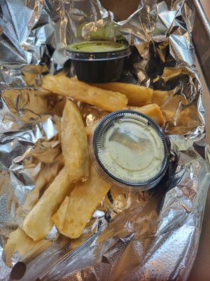 Side of Yucca fries at Four Brothers   in San Antonio