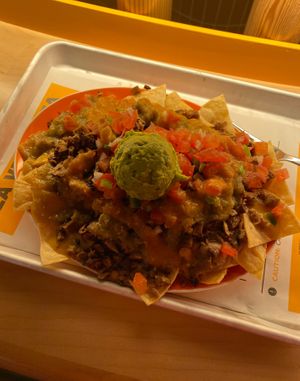 Nacho platter at La Venganza in San Francisco