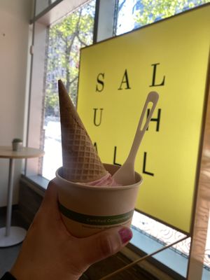 Oops Cannot Really See the Swirl Action 🍦💕  at SNÖBERG in San Francisco