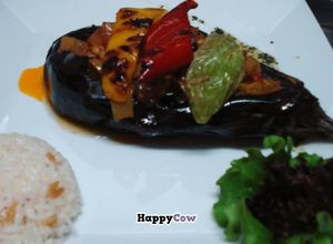 Turkish traditional dish: Imam Bayıld at Cafe Zula in Kalkan