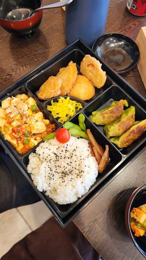 Mapo tofu benton box, you must request this vegan at Benton Bento in Ascot Vale