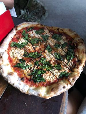 spinach at Cafe Zorba in Medellin