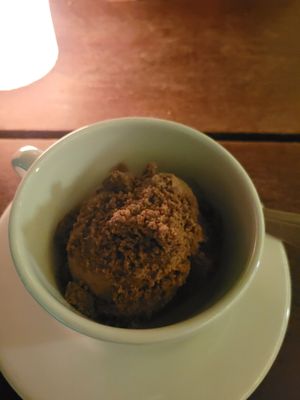 chocolate ice cream at Cafe Zorba in Medellin