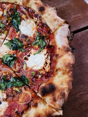 Spinach Pizza 🫠 at Cafe Zorba in Medellin