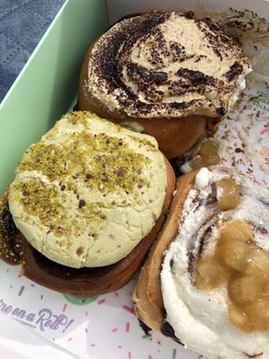 coffee, pistachio, apple  at Have a Roll in Utrecht