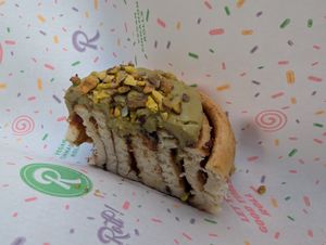 Pistachio (cut in half because I was sharing) at Have a Roll in Utrecht