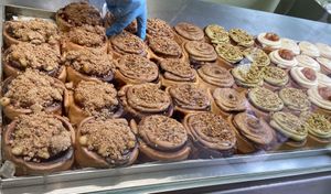 Specials March 2026: Apple crumble and Toffifee (hazelnut, chocolate, caramel) at Have a Roll in Utrecht