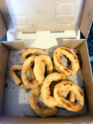 Onion rings at Pizza Hut in Newport