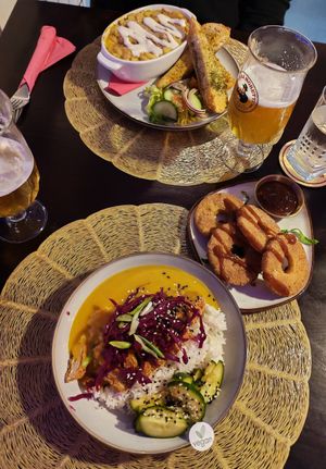 Mac and cheese, chick'n' katsu curry 😋 at Lafayette's Margate in Margate
