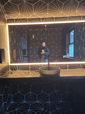 Very cool vibes- Such a cool bathroom!!!! at 3 Howls Remedy House in Vancouver