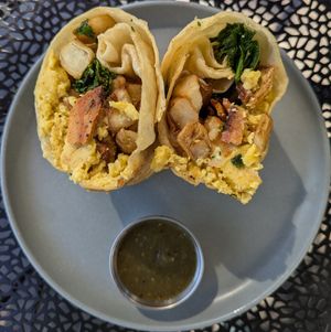 Breakfast Burrito at 3 Howls Remedy House in Vancouver